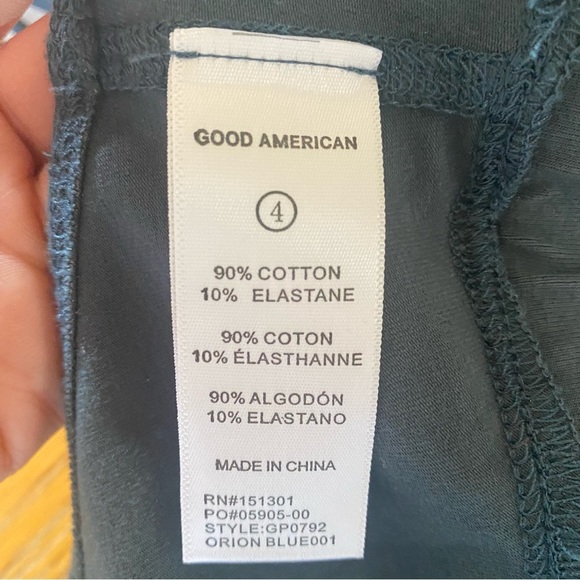 Good American Lounge Scoop Top Orion Blue Size 4 - Picture 6 of 6